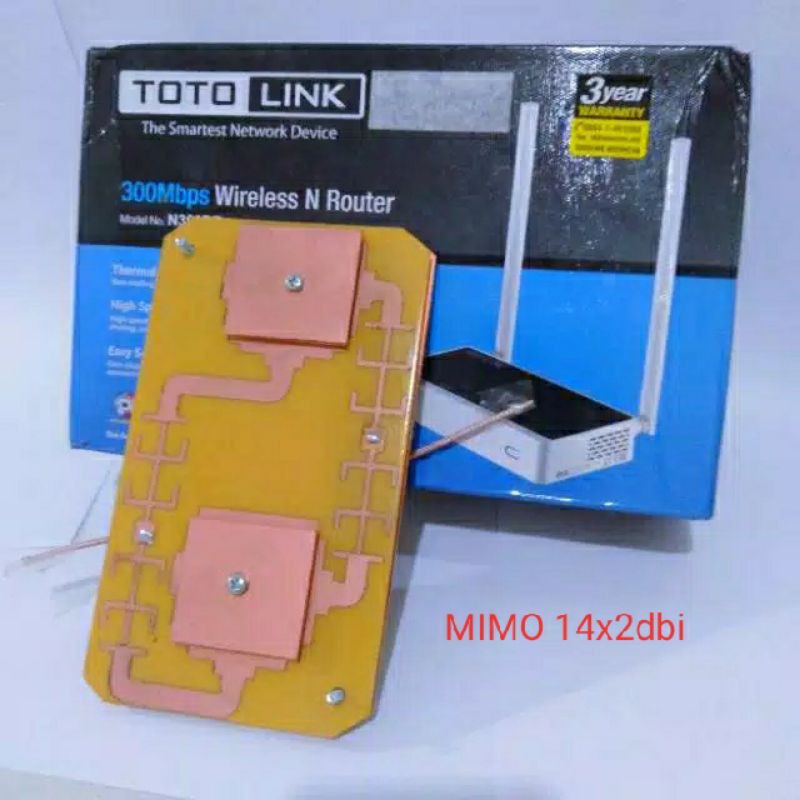 TENDA N301 / TOTOLINK N300RT / NETIS / ANTENA MIMO 14x2Dbi competible
