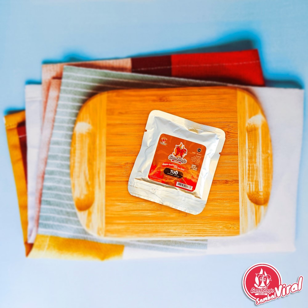 Sambal Viral Sambal Terasi (Bojo Tuo) sachet, Paket 10 Gratis 1