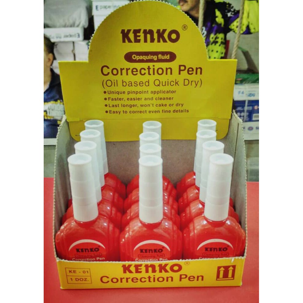 

Unik Kenko Correction Pen Opaquing Fluid KE 01 Tip ex Limited