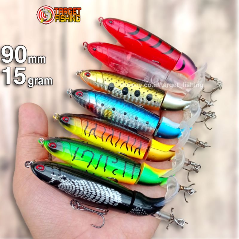 Whopper Plopper 15gram 90mm - Umpan Casting Toman dan Gabus / Haruan