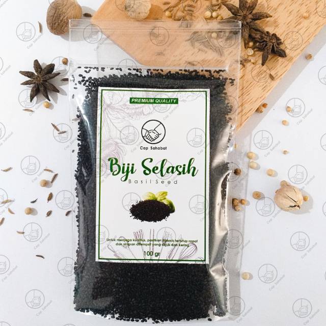 100gr Basil Seed / Biji Selasih Besar &amp; Bersih / Rempah / JSR 100% PREMIUM QUALITY