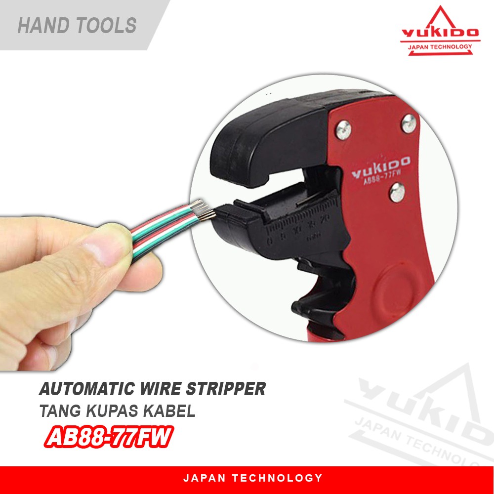 Tang Kupas &amp; Pemotong Kabel Dan Kawat Model F Automatic Wire Stripper