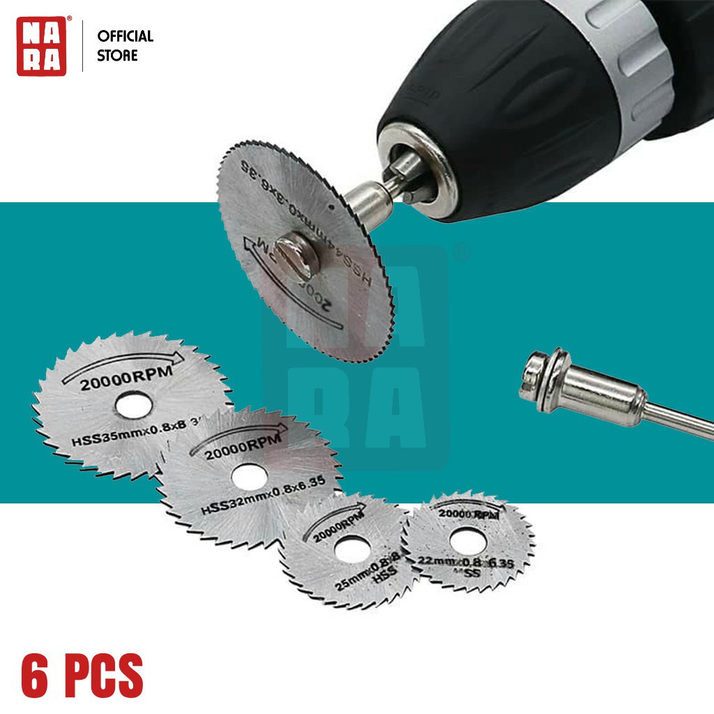 SET 6PCS MATA POTONG MINI GRINDER BOR TUNER TUNNER GERGAJI MINI GERINDA MINI GERGAJI POTONG
