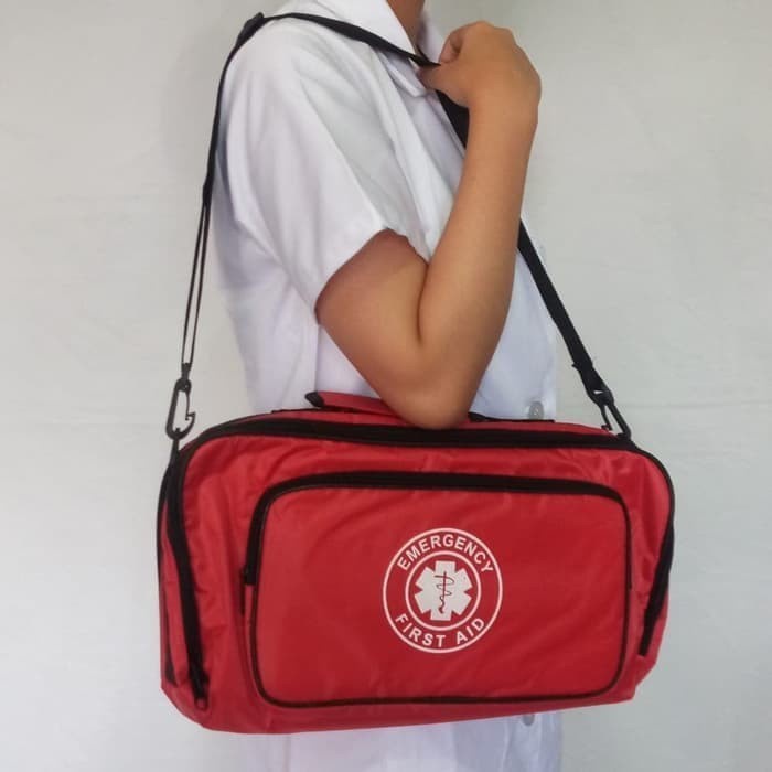 Tas/Bag P3K - Tas Selempang P3K Isi Type A / Tas P3K Paket Lengkap Isi Obat Type A