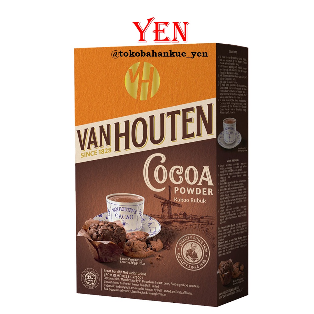 

Van Houten Cocoa Powder / Kokoa Bubuk / Coklat Bubuk 40gr, 80gr, & 165gr