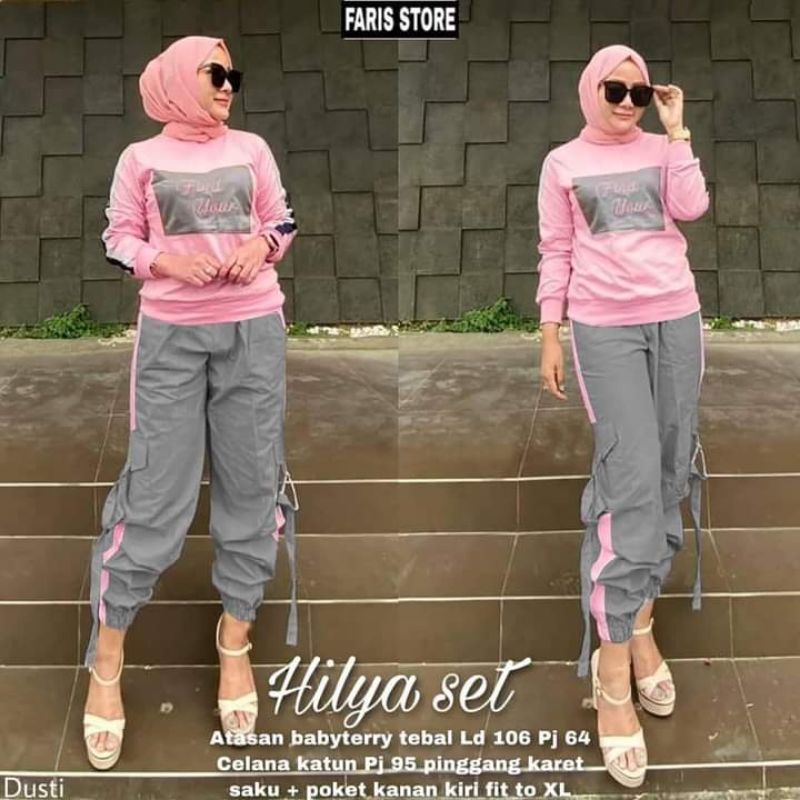 FASHION Wanita Hilya Set by Faris Store Store