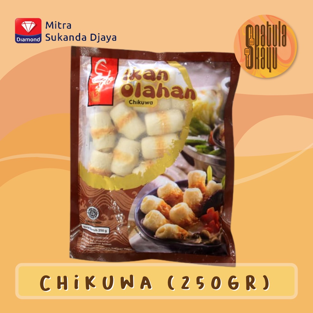 Edo Chikuwa Ikan Olahan 250 gr Frozen Food Bandung