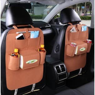 Car seat organizer Tas Mobil Multifungsi dipasang di belakang jok Grosir