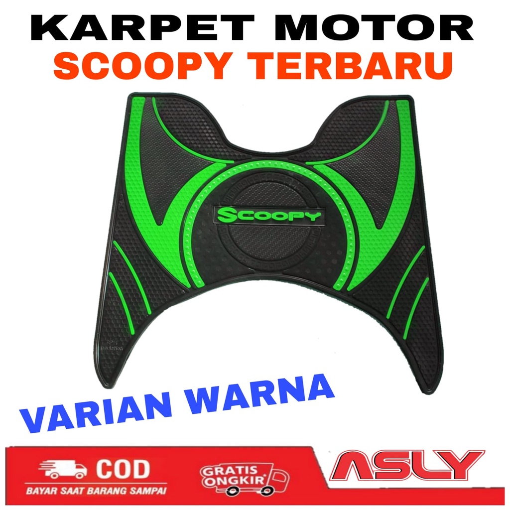ASLY KARPET MOTOR SCOOPY 2022 TERBARU ALAS KAKI SCOOPY 2017-2019