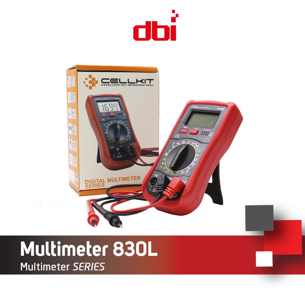 Multimeter - Multitester Digital CELLKIT 830L