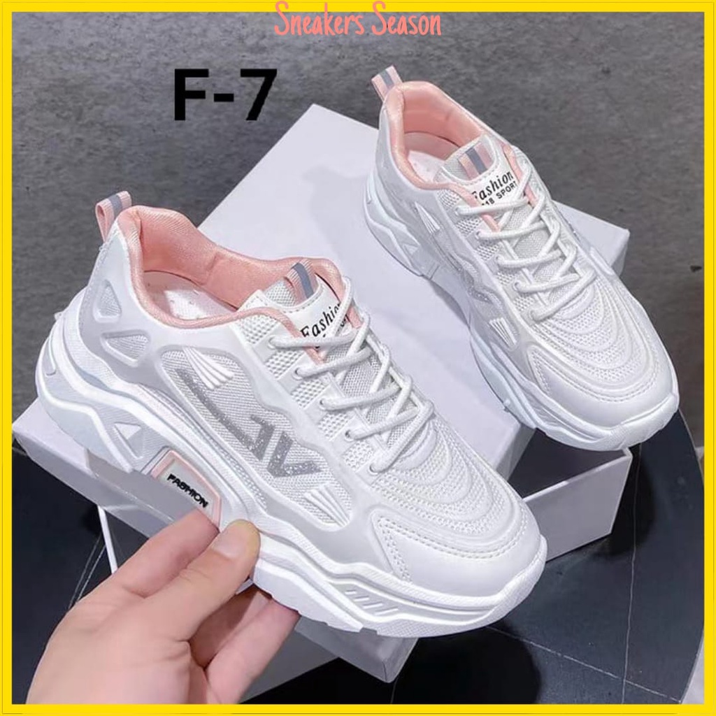 COD SS F-7 Sepatu Sneakers Wanita Premium Korea Style Sepatu Fashion
Sport Wanita import Sepatu Lari