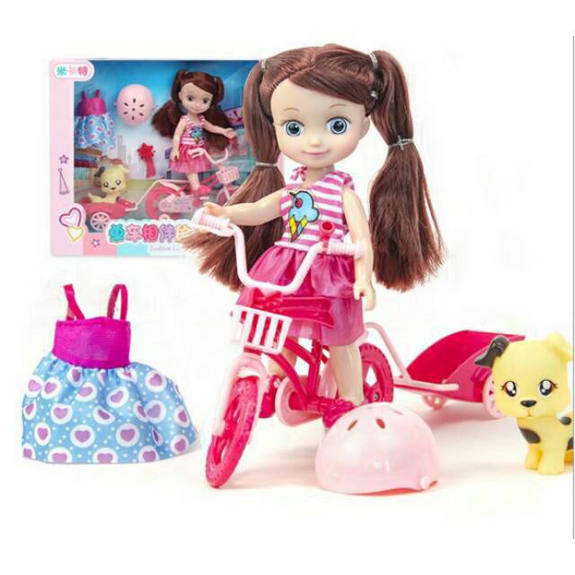 Mainan Boneka Seri DIY Barbie Fashion Girl 1 Set