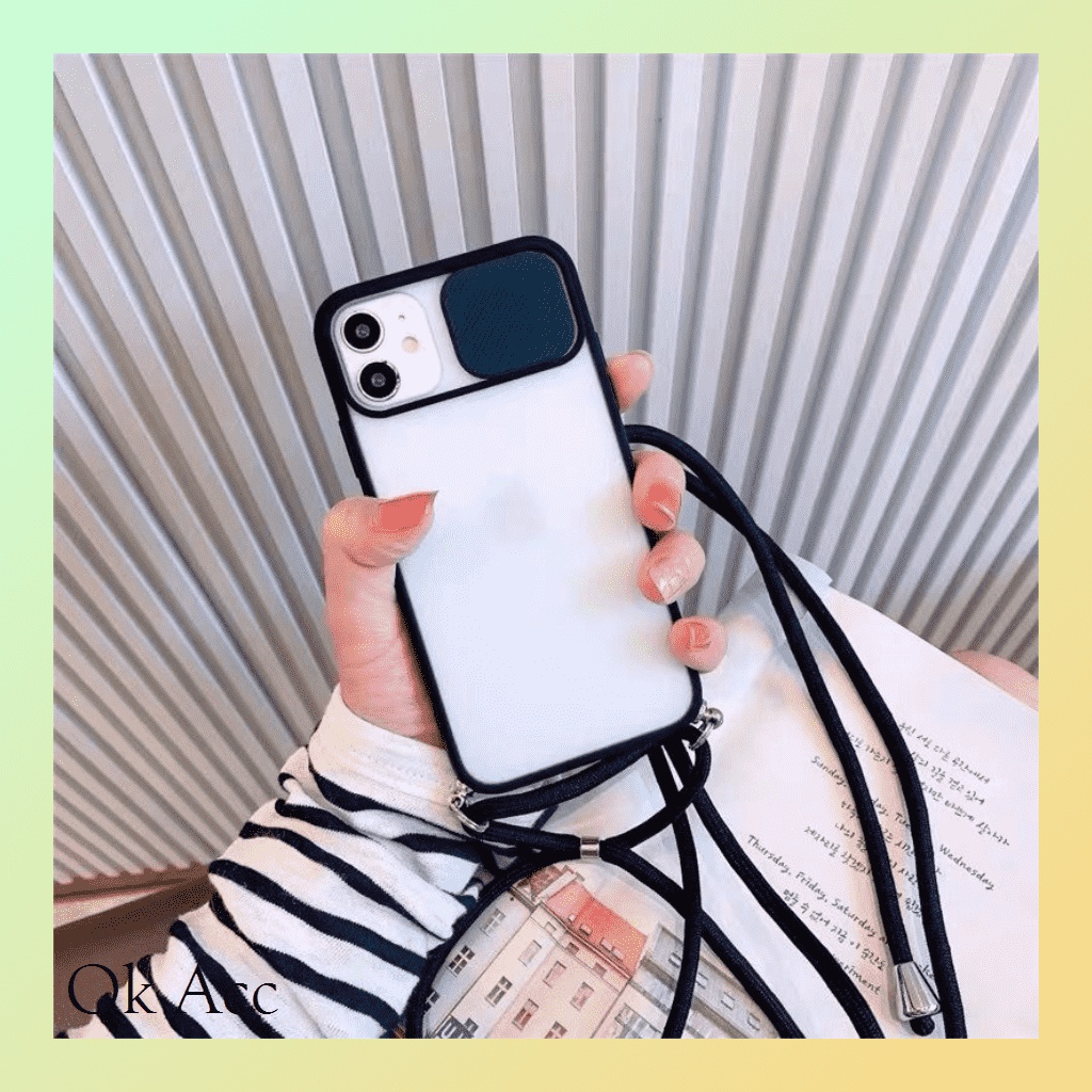 Aero case kover kamera + Tali selempang sling ALL Type Samsung Infinix Iphone Oppo Reno