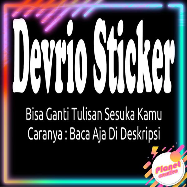 

Stiker Tulisan Custom Cutting Sticker 14 x 4 cm (1 Warna)