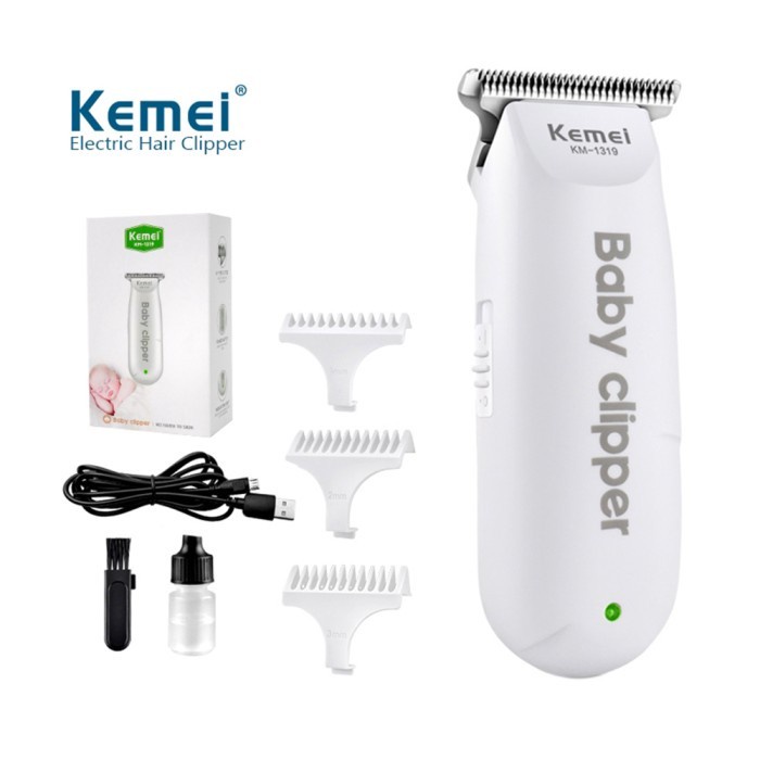 COD MESIN CUKUR RAMBUT BAYI HAIR CLIPPER KEMEI KM-1319 / CUKURAN RAMBUT BABY CAS KEMEI KM-1319 / ALAT CUKUR RAMBUT BABY KEMEI KM-1319