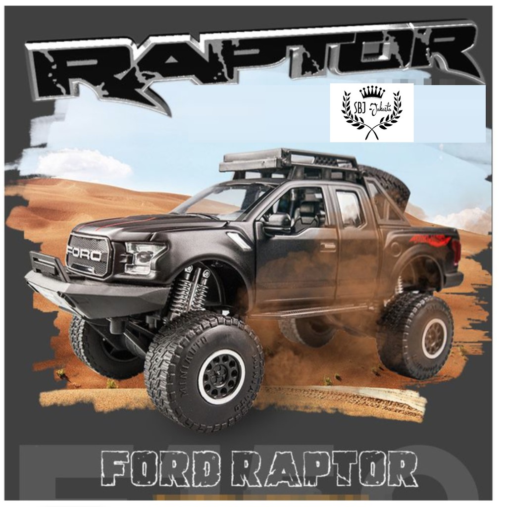 DIECAST MINIAUTO MOBIL FORD RAPTOR 150 TOP MODEL METAL COLLECTION 1:32 ORIGINAL