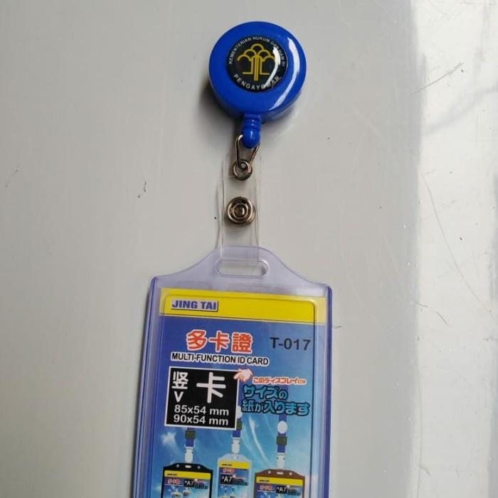 

Sale!!! Name Tag Tempat Id Card Karet 2 Sisi Plus Yoyo Logo Pengayoman Gilaa!!!