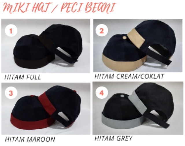 Topi Peci Mikihat ALL COLOURS