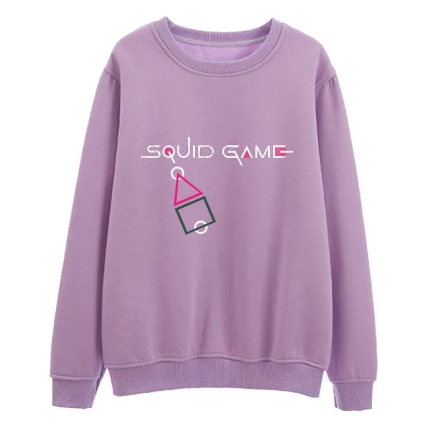 Bee_jayacloth/Sweater Crewneck Squid Game Lilac/Sweater Korea Style/Sweater Unisec Fleece/Sweater Te