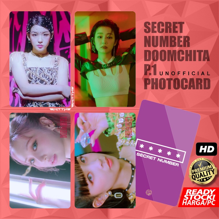 Photocard Secret Number Doomchita Part 1 Kartu Koleksi Photo Card