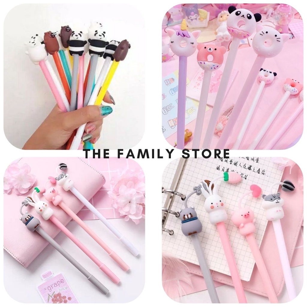 

Pen Gel Karakter Binatang Pulpen Hewan Marmut Lucu Pena Kualitas Import - Random