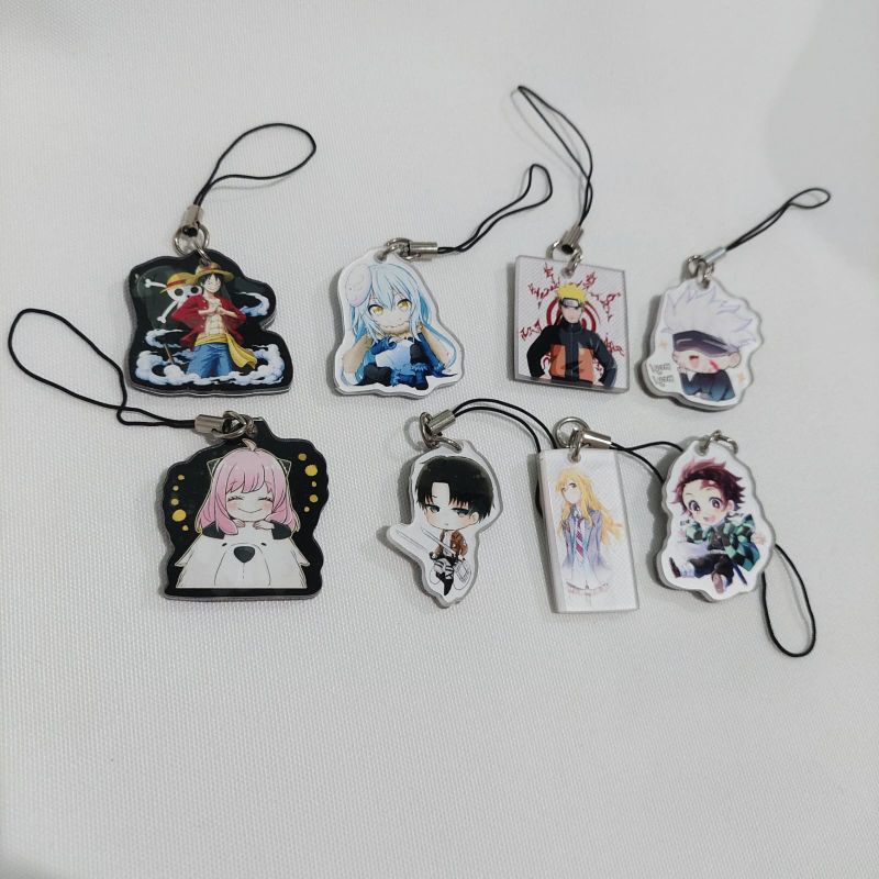 gantungan kunci akrilik acrylic keychain anime one piece Luffy That Time I Got Reincarnated as a Sli