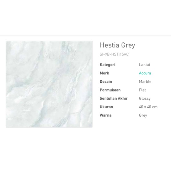 Jual Keramik Lantai Accura Hestia Grey 40x40 Kwp Khusus Gosendgrabsend Shopee Indonesia 0134