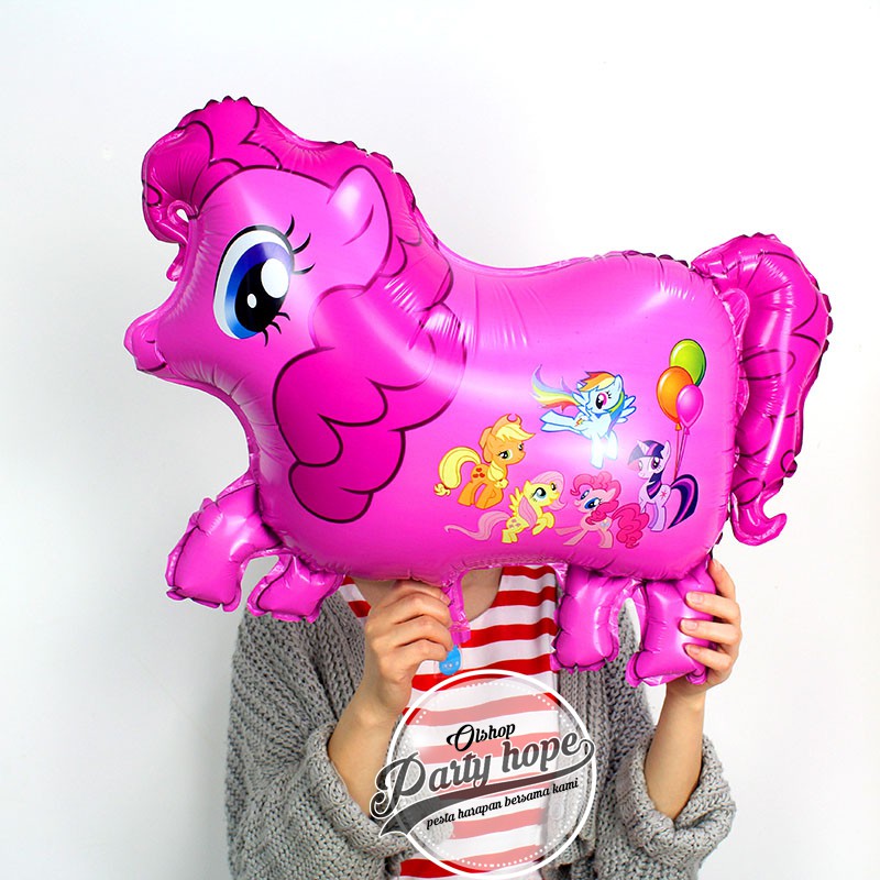 balon foil little pony pink/ balon little pony / balon kuda pony / balon