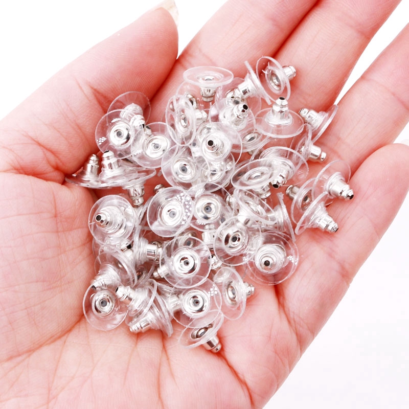 90Pcs Alloy Earring Backs Stoppers Earnuts Stud Earring Stopper Back Plugs DIY Jewelry Findings Accessories Making