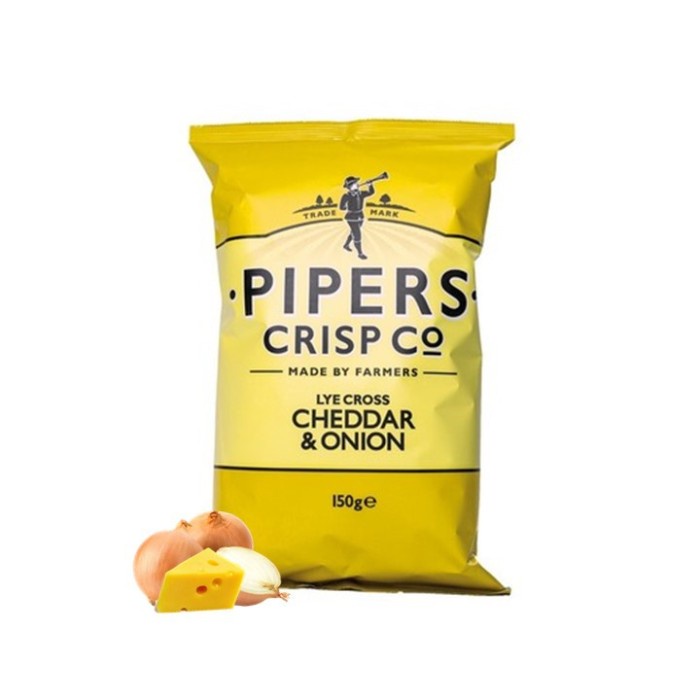 

Pipers Cheddar Onion (Lye Cross) 150Gr