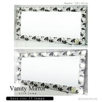 NEW . 3 PCS CERMIN RIAS SALON BESAR GANTUNG 120X60 CM / KACA RIAS SALON GANTUNG