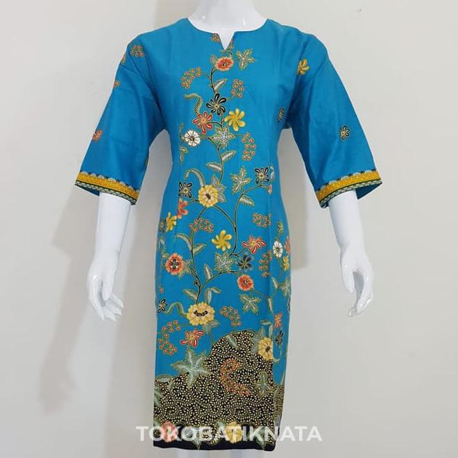 Baju Dress Batik Terusan Batik Wanita Batik Modern 105 - ,