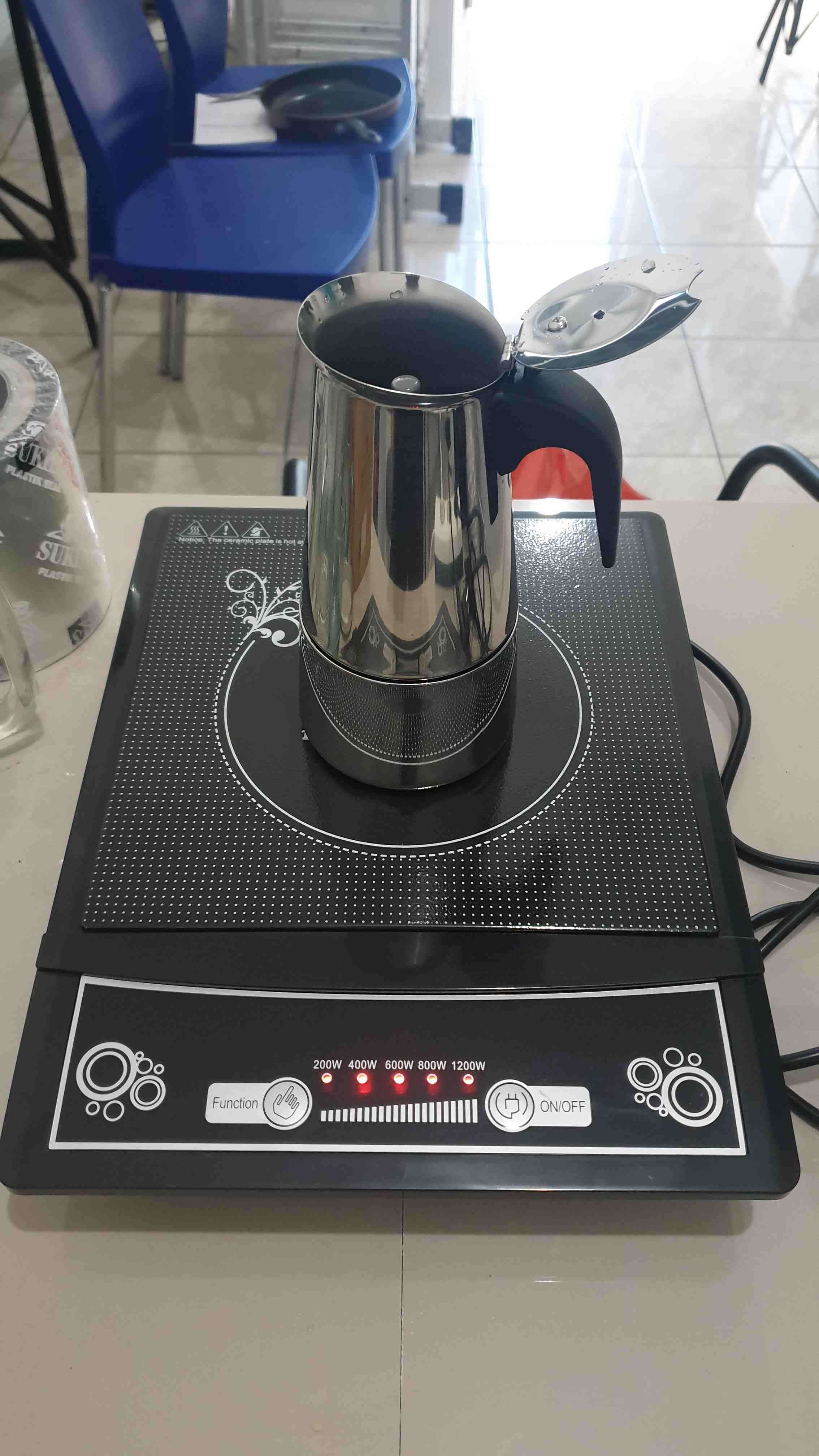 Moka Pot Stainless 6 Cup Mokapot Espresso Coffee Maker Pembuat Kopi