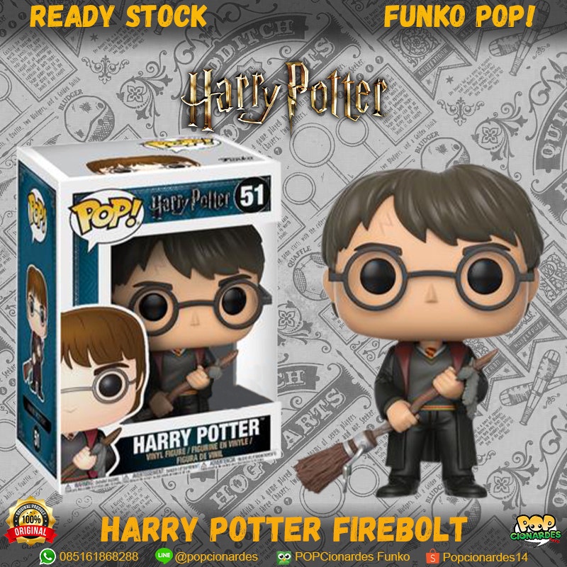 Jual Funko POP! Harry Potter - Harry Potter With Firebolt Exclusive #51 ...