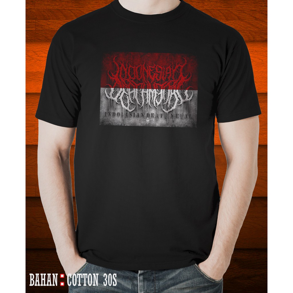 KAOS INDONESIA DEATH METAL TSHIRT MUSIK METAL BAND IDM02