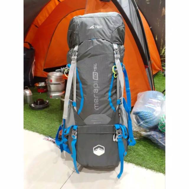 Tas Gunung Rei Merapi 70 Plus 5L Carrier Rei Merapi 75L Original