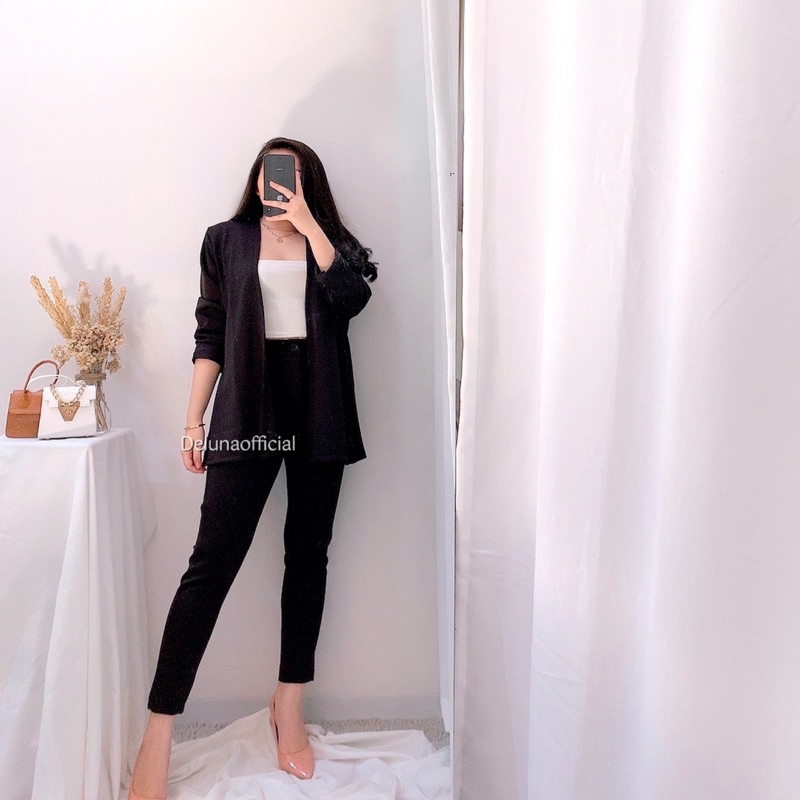 Aurora Set Blazer 2in1 Scuba Premium Tebal-2