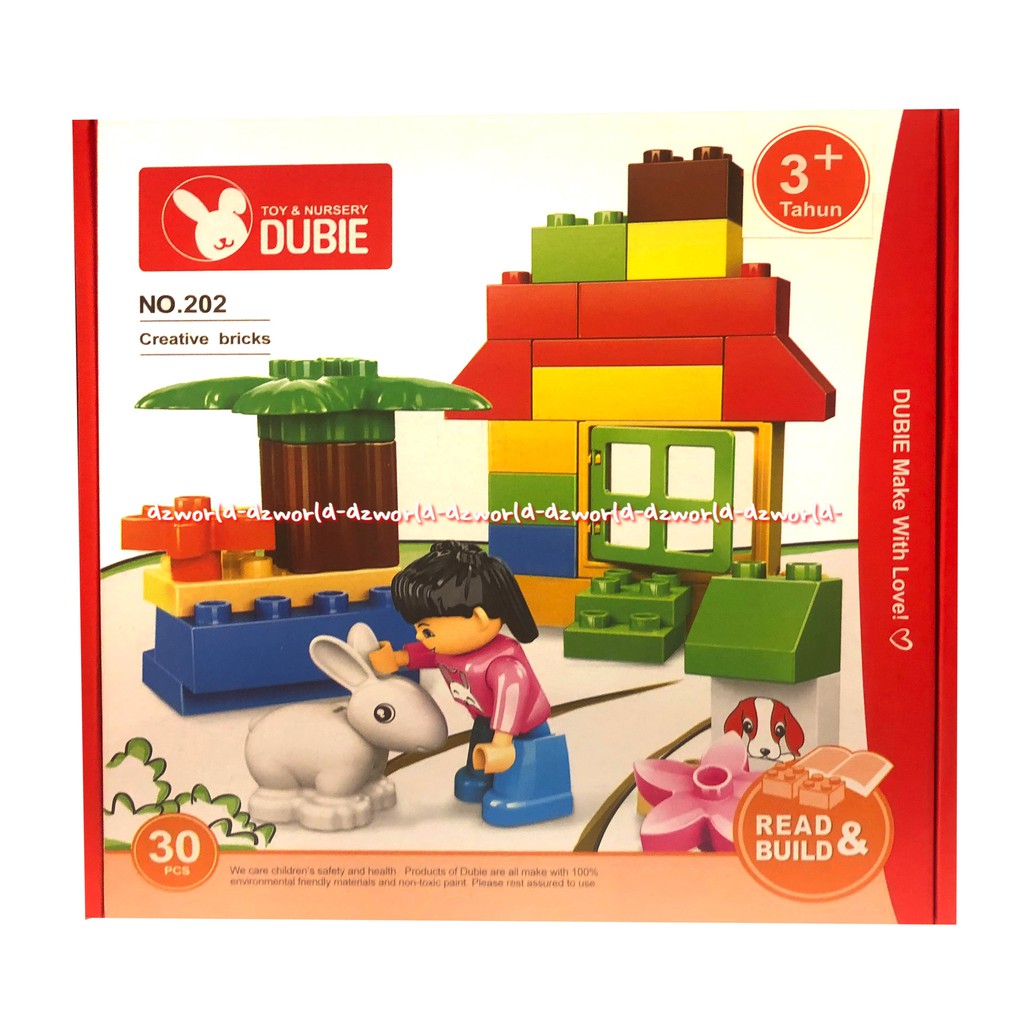 Dubie No202 Creative Bricks Mainan Blok Balita