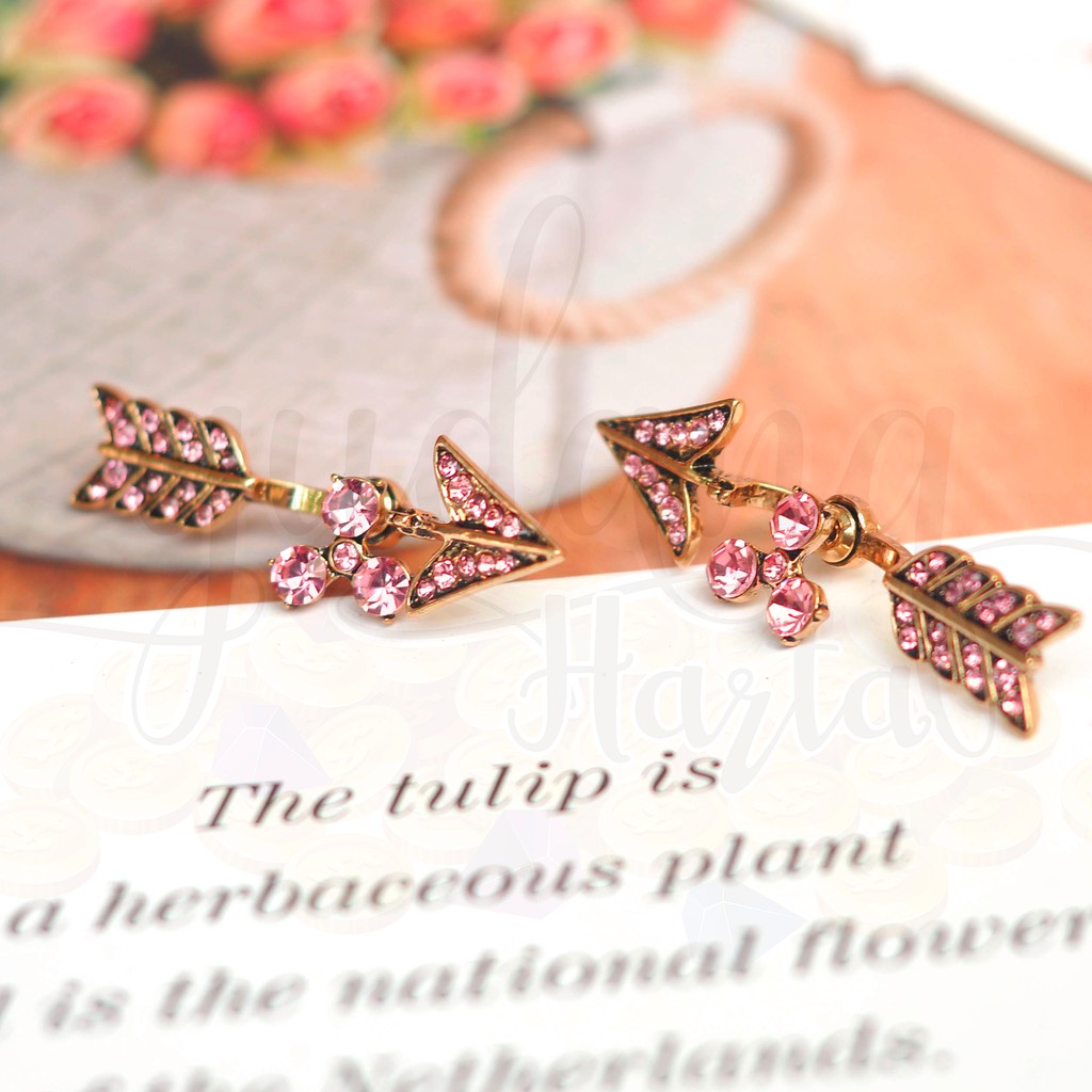 Anting Pink Arrow Unik Lucu Panah GH 203695