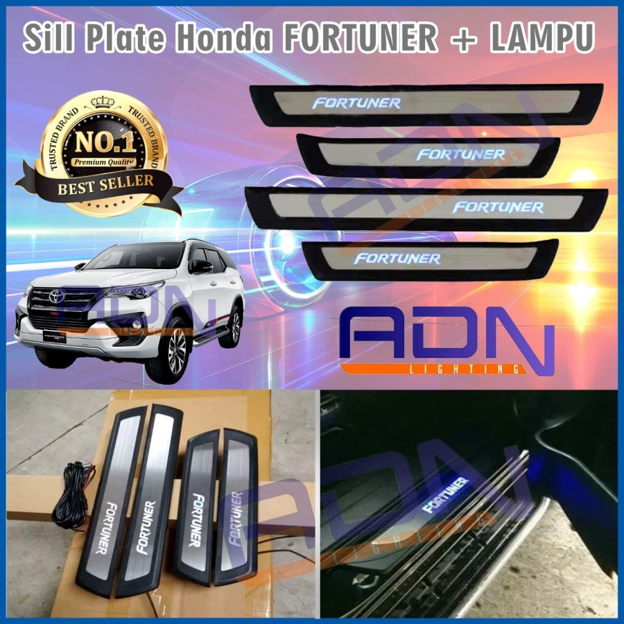 Sillplate Samping LED Mobil / Sill Lampu New Fortuner LAMPU BIRU ADN