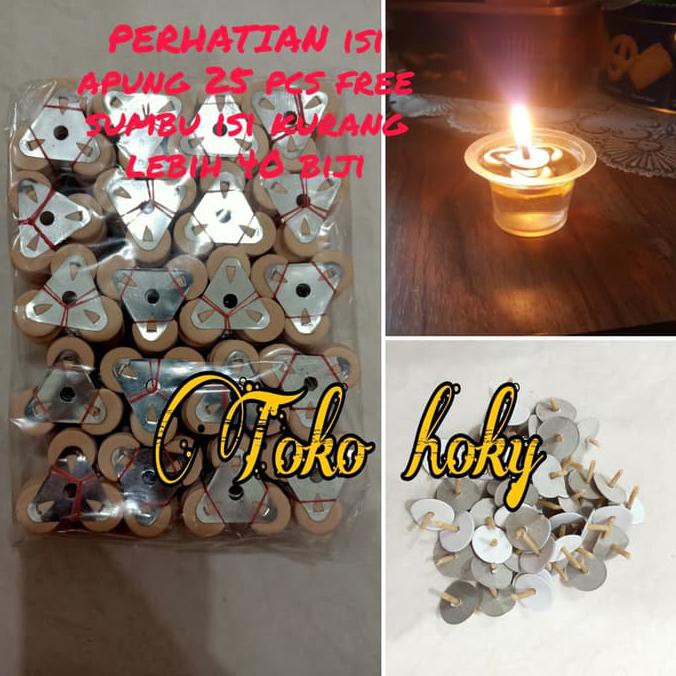 lilin apung+sumbu set