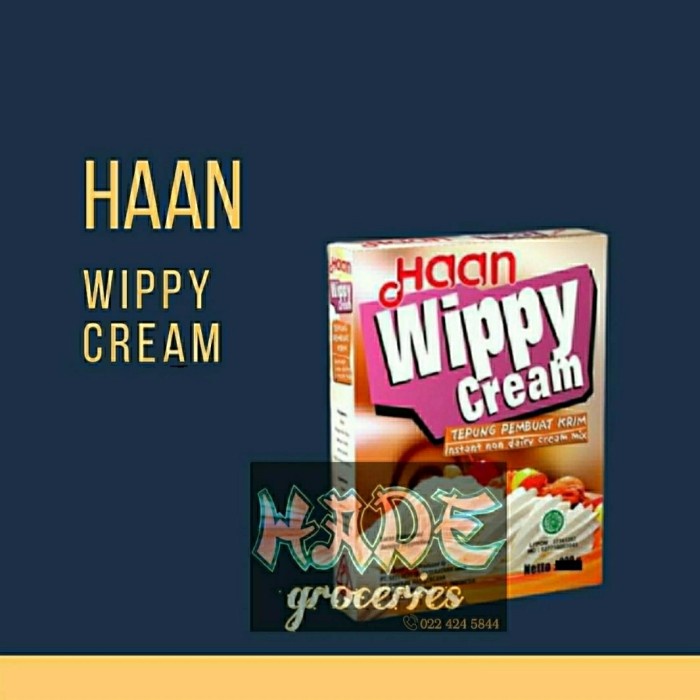 

Krim- Wippy Cream Powder Instan Haan 400Gr -Krim.
