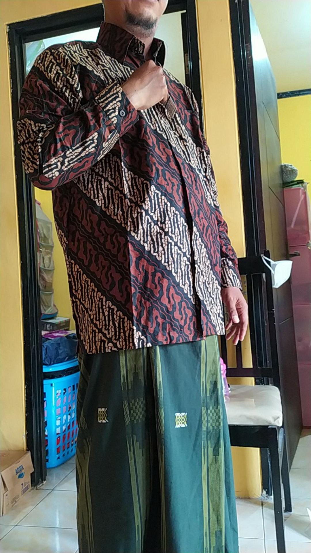 Batik Lengan Panjang Batik Danabrata Kemeja Batik Motif Seno Parang Size M L Xl Xxl Model Regular