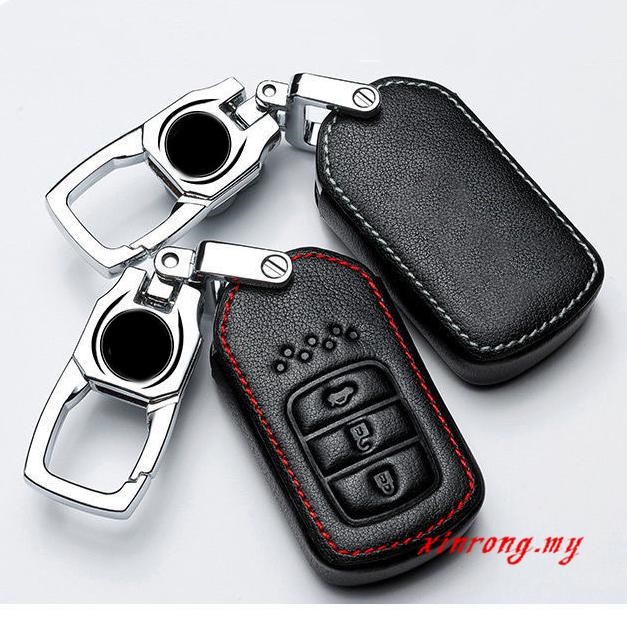 Case Remote Kunci Keyless Entry Bahan Kulit Untuk Honda City Crv / Accord 2014-2020 Start