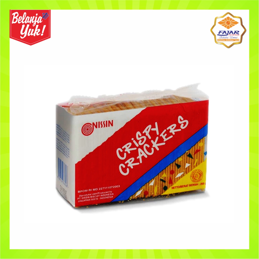 

Snack Biskuit Nissin Crispy Crackers 225 gr