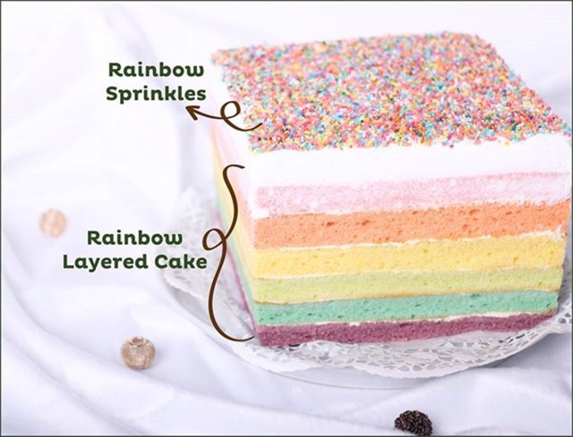 

Rainbow Cake/ Kue Ulang Tahun/ Kue Lebaran/ Kue Natal