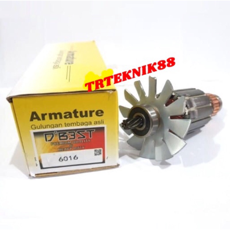 ARMATUR ANGKER ROTOR GULUNGAN DINAMO KESIN BOR MAKITA TIPE 6016