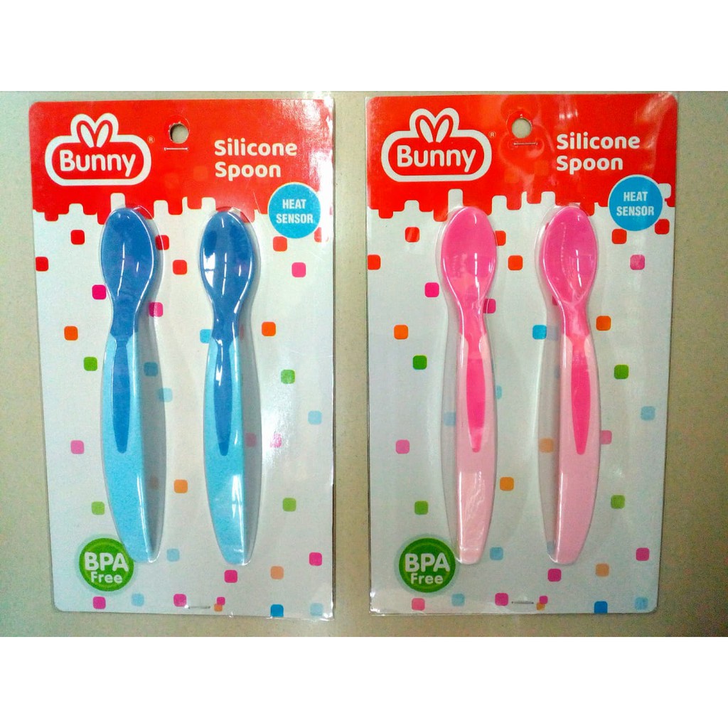 *FRAULEINCO*  Lusty Bunny LB-2002 Sendok Silicone (Heat) Sensor / Sendok makan Bayi