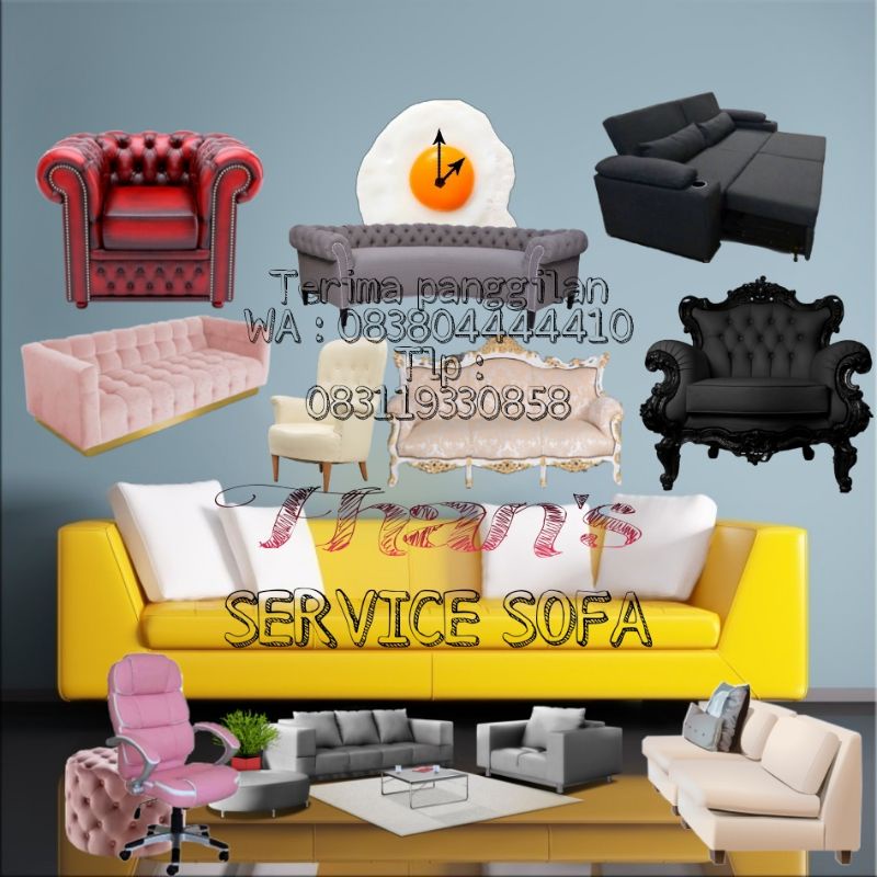 SERVICE SOFA MURAH / SERVICE SOFA BAD / GANTI KAIN SOFA