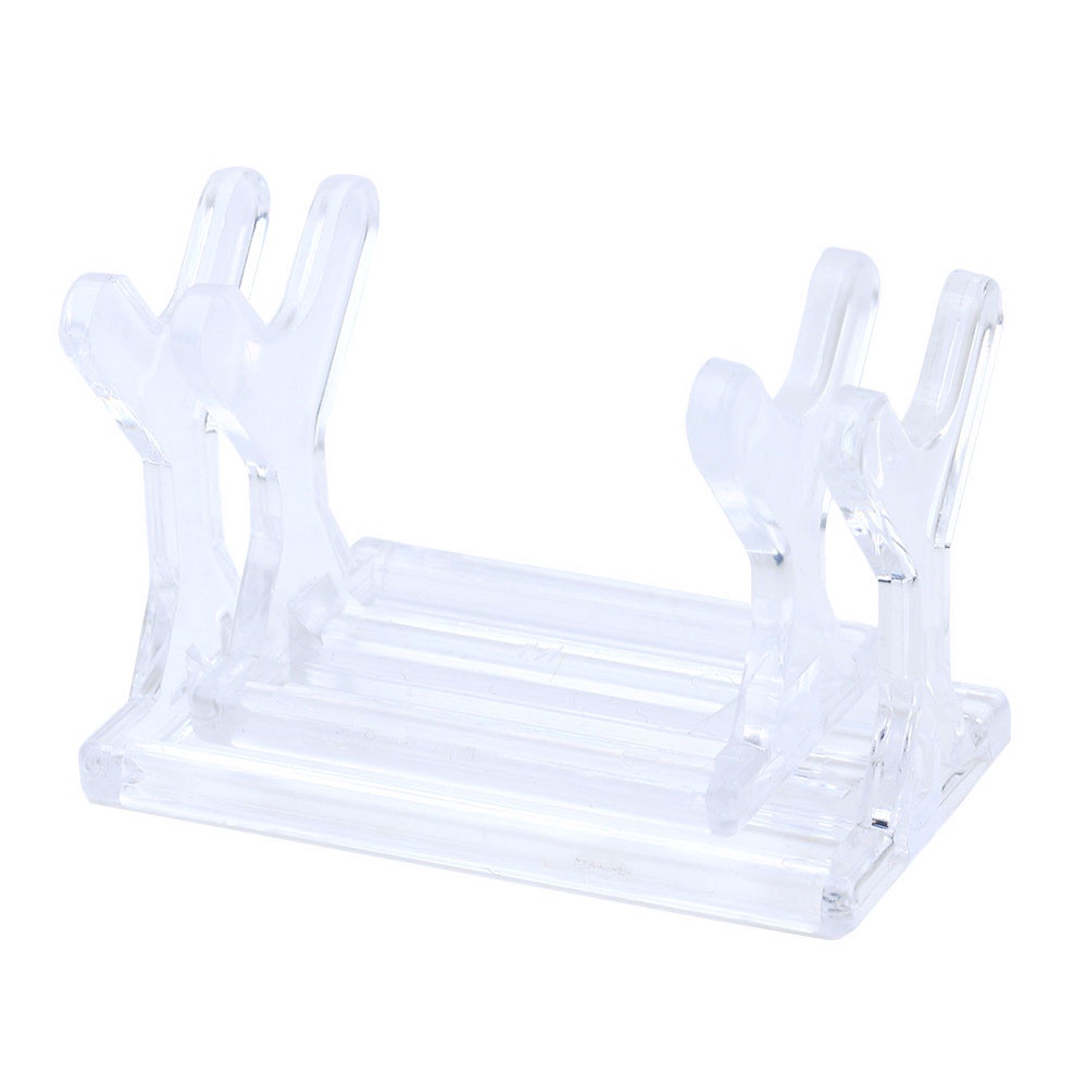 Hengjia 6pcs Stand Display Umpan Pancing Bahan Plastik Akrilik 6.5x3.5x4.2cm / 4.6x3.1x3.7cm